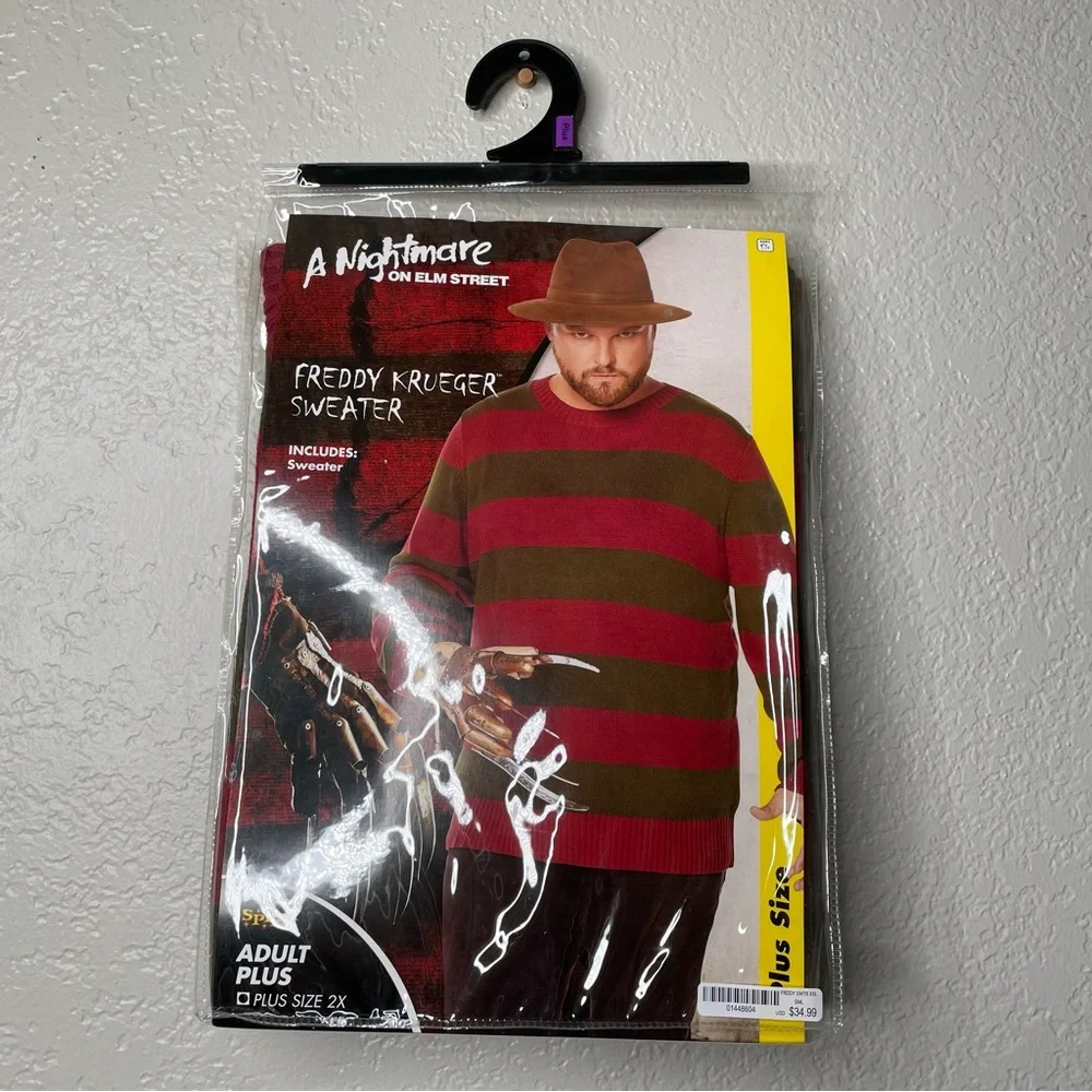 Spirit Halloween A Nightmare on Elm Street Adult Freddy Krueger Sweater Costume